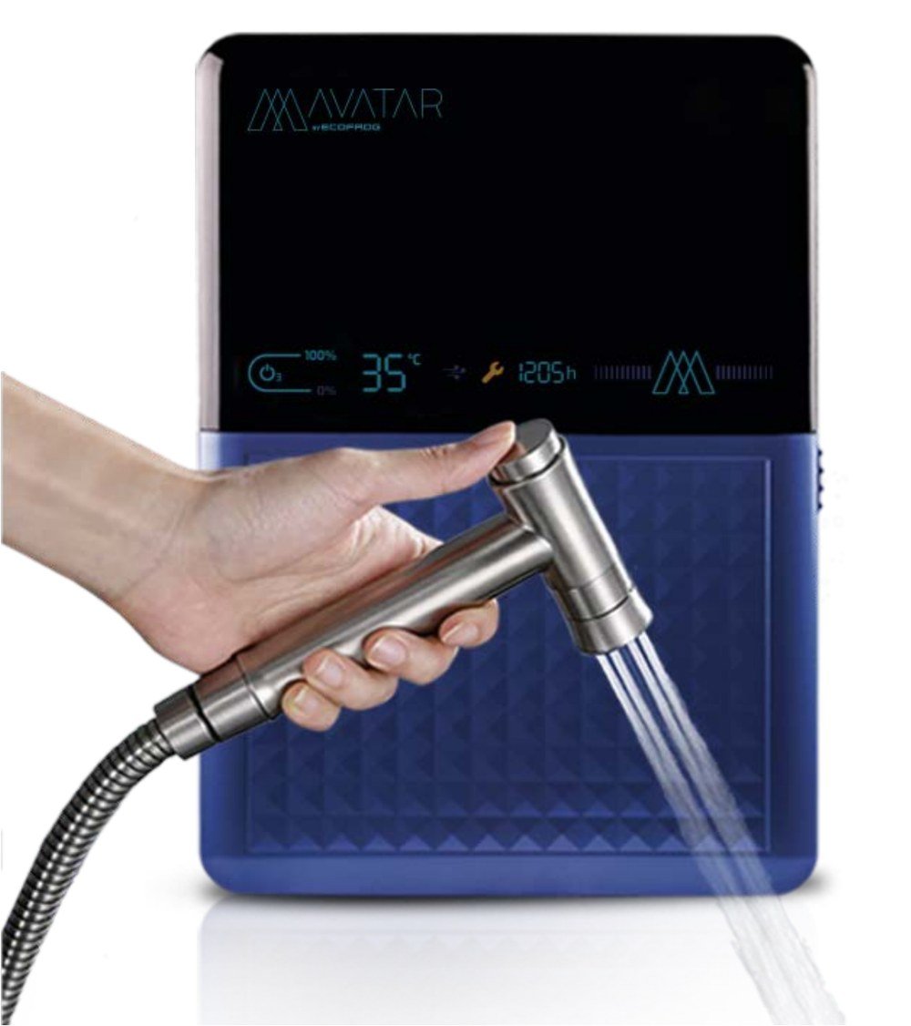 Dispositif AVATAR by EcoFrog, robinet d'eau ozonée en fonctionnement